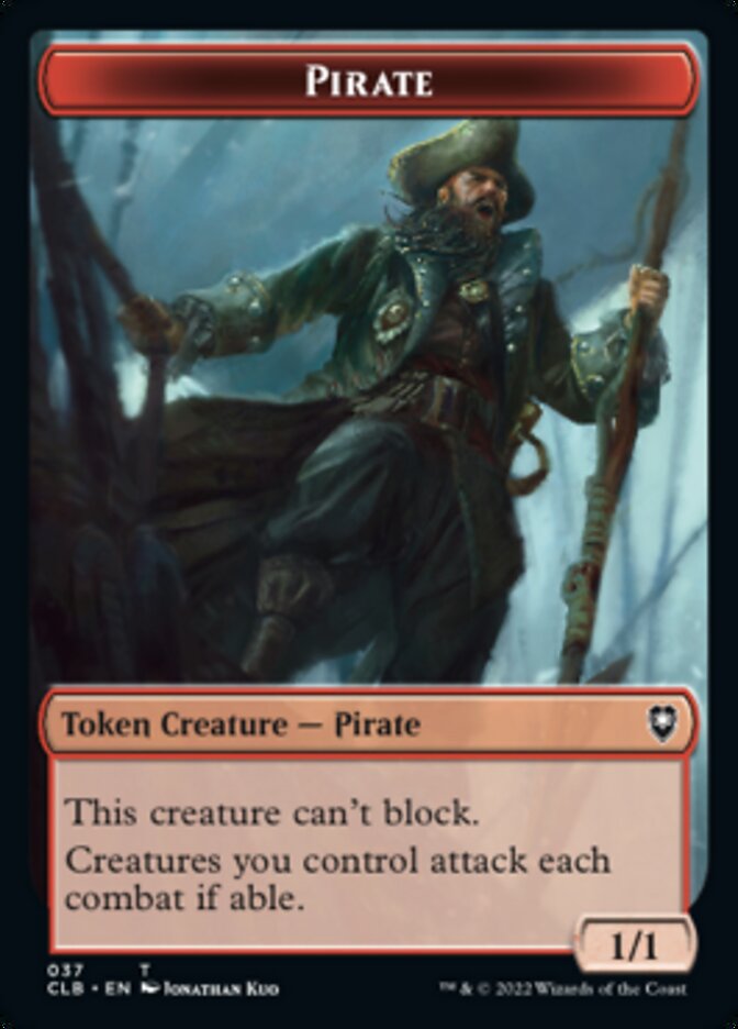 Pirate // Goblin Double-sided Token [Commander Legends: Battle for Baldur's Gate Tokens] | Rock City Comics