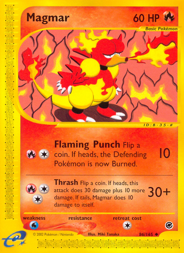 Magmar (86/165) [Expedition: Base Set] | Rock City Comics