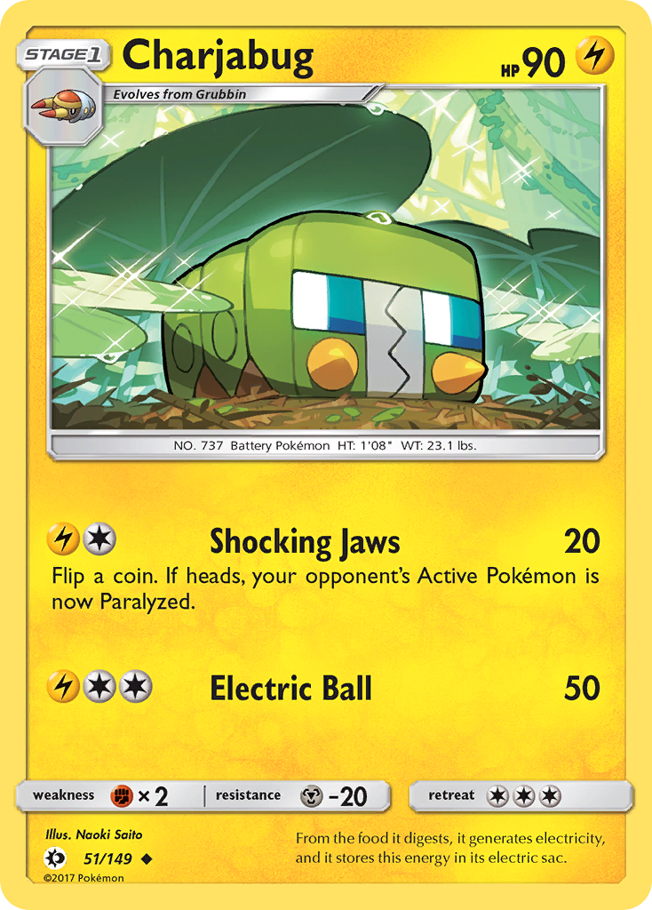 Charjabug (51/149) [Sun & Moon: Base Set] | Rock City Comics