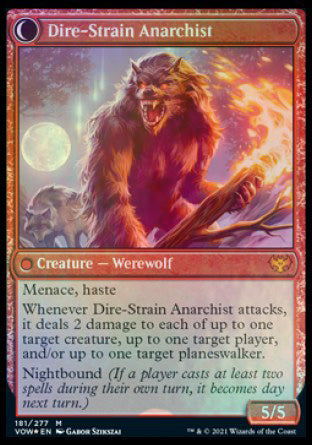 Volatile Arsonist // Dire-Strain Anarchist [Innistrad: Crimson Vow Prerelease Promos] | Rock City Comics