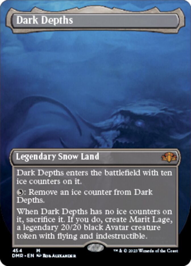 Dark Depths (Borderless Alternate Art) [Dominaria Remastered] | Rock City Comics