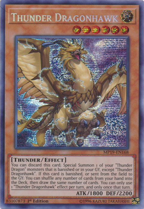 Thunder Dragonhawk [MP19-EN168] Prismatic Secret Rare | Rock City Comics