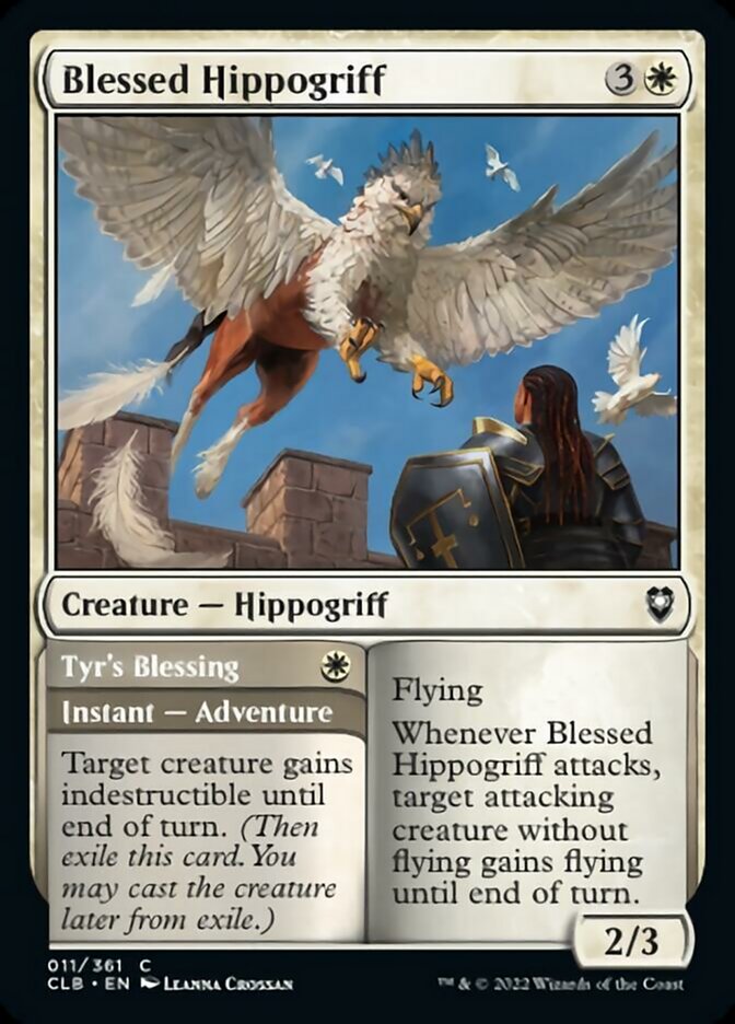 Blessed Hippogriff // Tyr's Blessing [Commander Legends: Battle for Baldur's Gate] | Rock City Comics