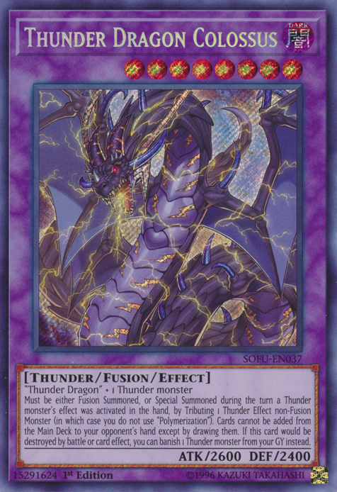 Thunder Dragon Colossus [SOFU-EN037] Secret Rare | Rock City Comics