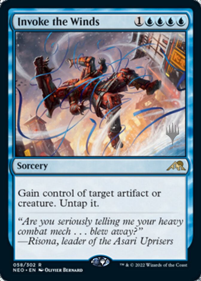 Invoke the Winds (Promo Pack) [Kamigawa: Neon Dynasty Promos] | Rock City Comics