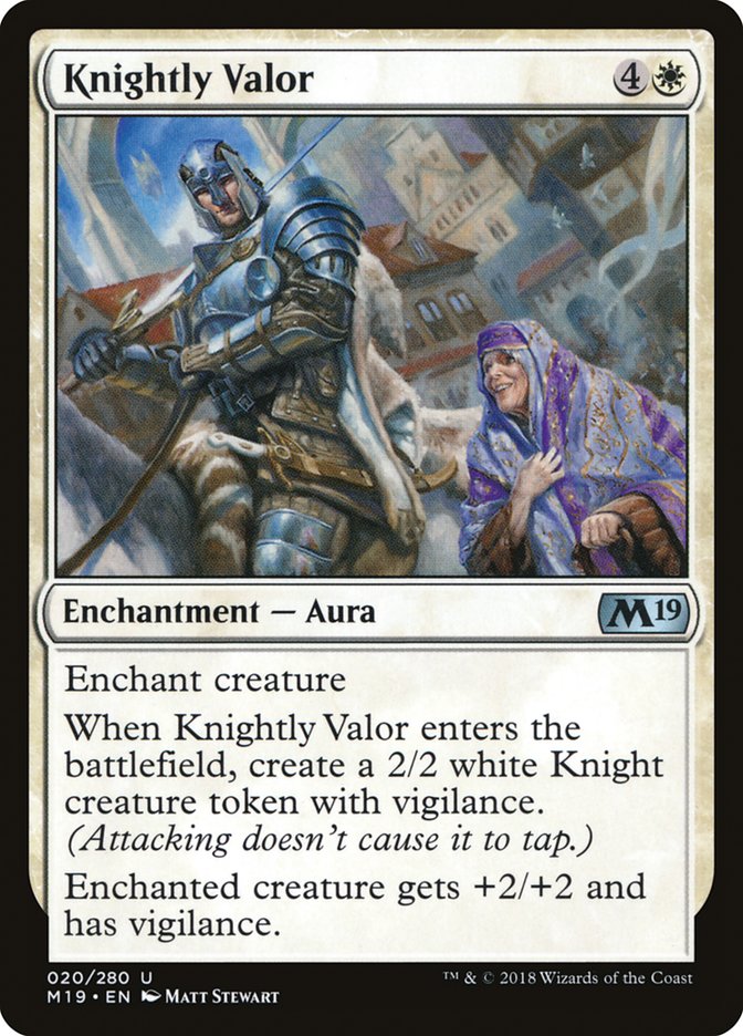 Knightly Valor [Core Set 2019] | Rock City Comics