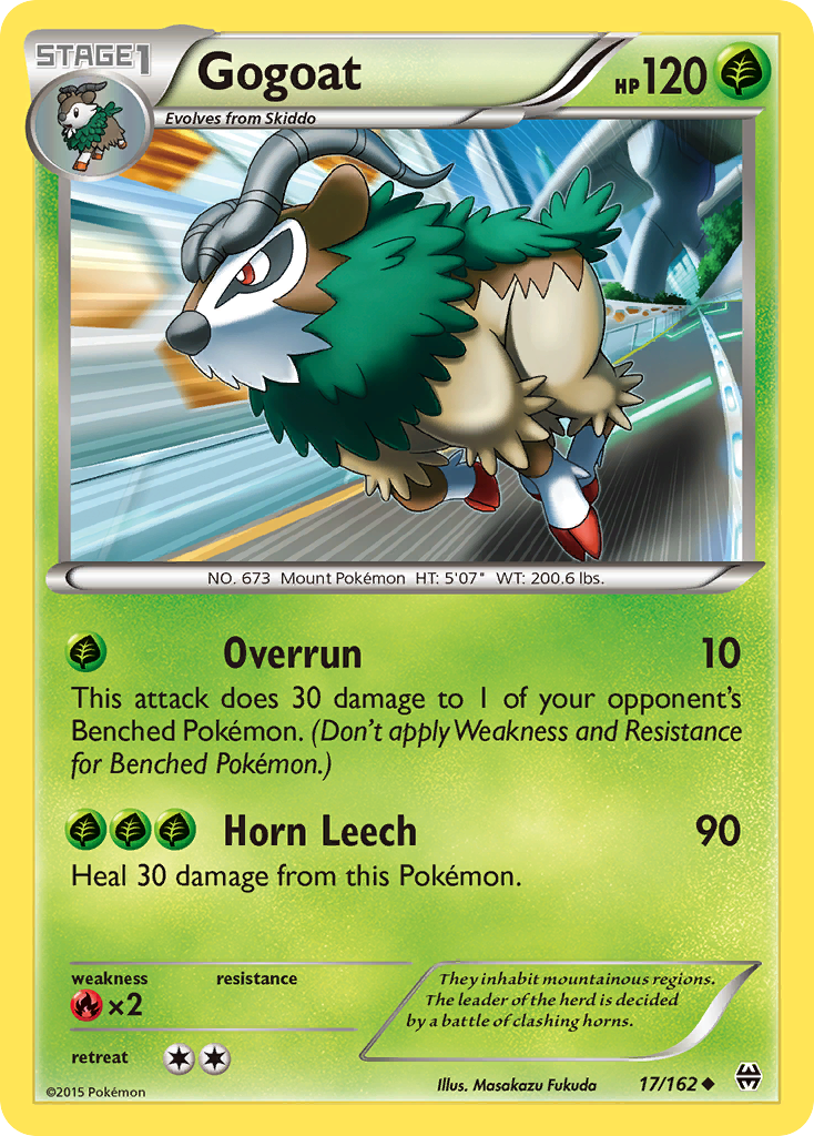 Gogoat (17/162) [XY: BREAKthrough] | Rock City Comics