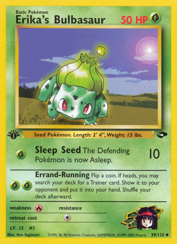 Erika's Bulbasaur (39/132) [Gym Challenge 1st Edition] | Rock City Comics