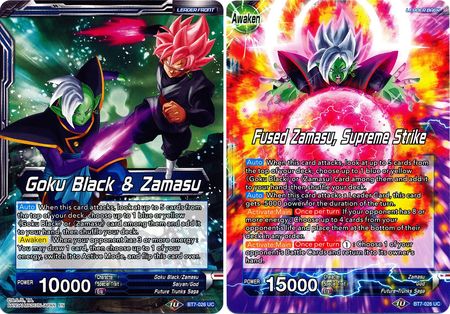 Goku Black & Zamasu // Fused Zamasu, Supreme Strike [BT7-026] | Rock City Comics