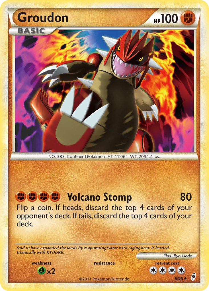 Groudon (6/95) (Theme Deck Exclusive) [HeartGold & SoulSilver: Call of Legends] | Rock City Comics