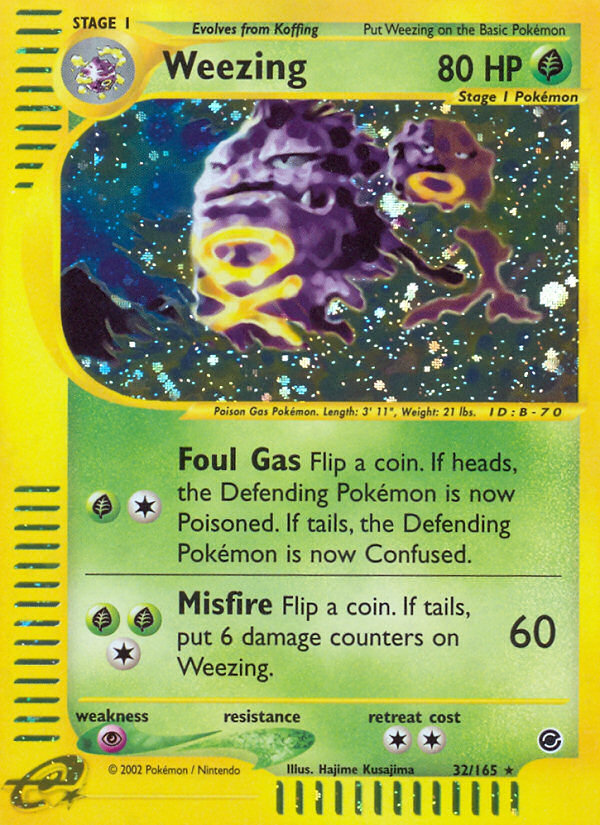 Weezing (32/165) [Expedition: Base Set] | Rock City Comics