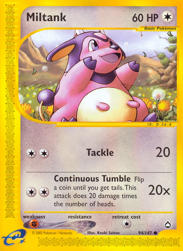 Miltank (94/147) [Aquapolis] | Rock City Comics