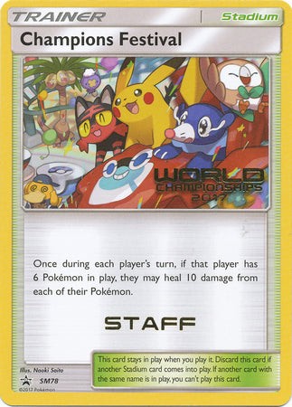 Champions Festival (SM78) (2017 Staff) [Sun & Moon: Black Star Promos] | Rock City Comics