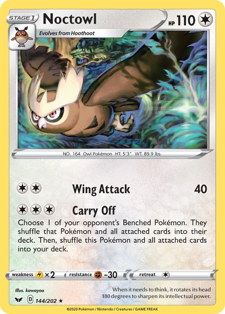 Noctowl (144/202) [Sword & Shield: Base Set] | Rock City Comics