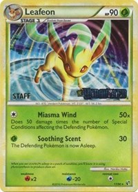 Leafeon (17/90) (Prerelease Promo) [Staff] [Nintendo: Black Star Promos] | Rock City Comics