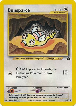 Dunsparce (54/75) [Neo Discovery Unlimited] | Rock City Comics