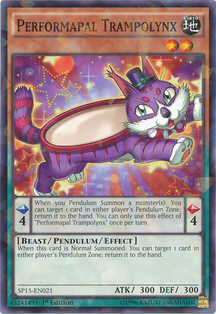 Performapal Trampolynx [SP15-EN021] Shatterfoil Rare | Rock City Comics