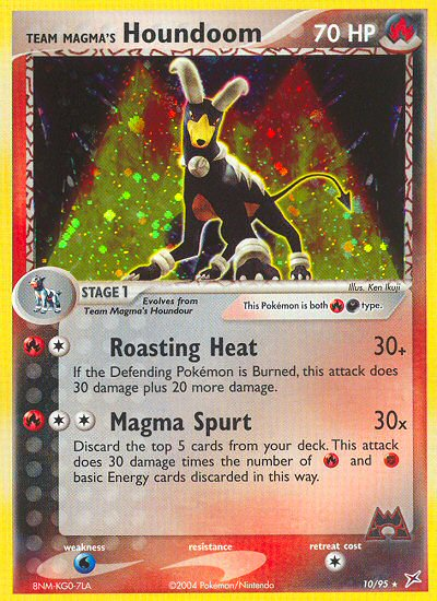 Team Magma's Houndoom (10/95) [EX: Team Magma vs Team Aqua] | Rock City Comics