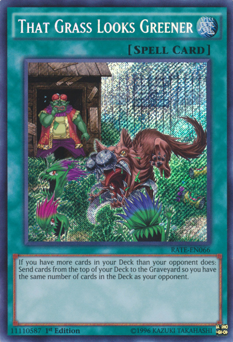 That Grass Looks Greener [RATE-EN066] Secret Rare | Rock City Comics