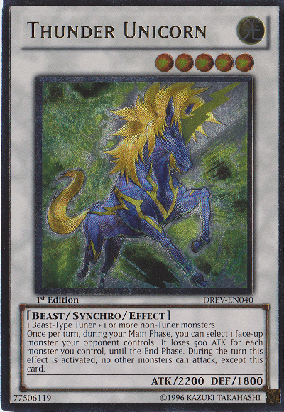 Thunder Unicorn [DREV-EN040] Ultimate Rare | Rock City Comics