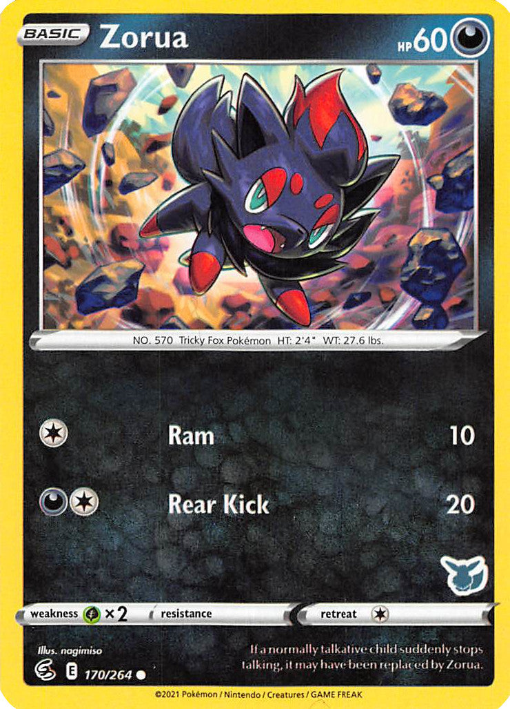 Zorua (170/264) (Eevee Deck) [Battle Academy 2022] | Rock City Comics