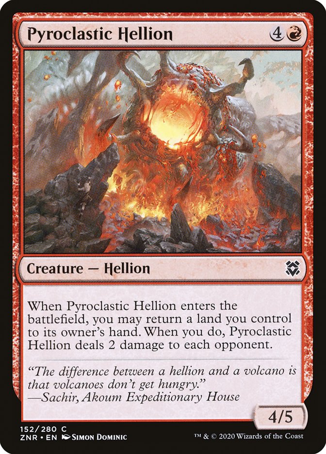 Pyroclastic Hellion [Zendikar Rising] | Rock City Comics