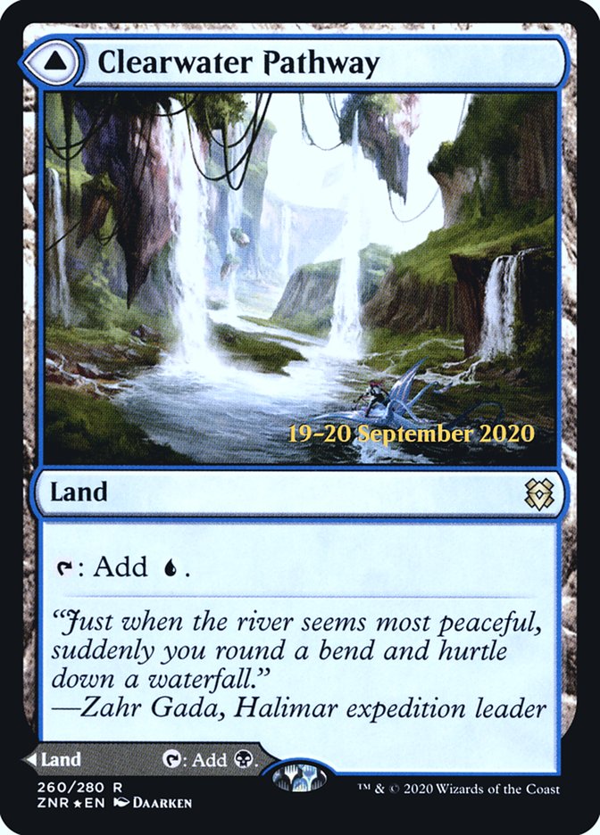 Clearwater Pathway // Murkwater Pathway [Zendikar Rising Prerelease Promos] | Rock City Comics