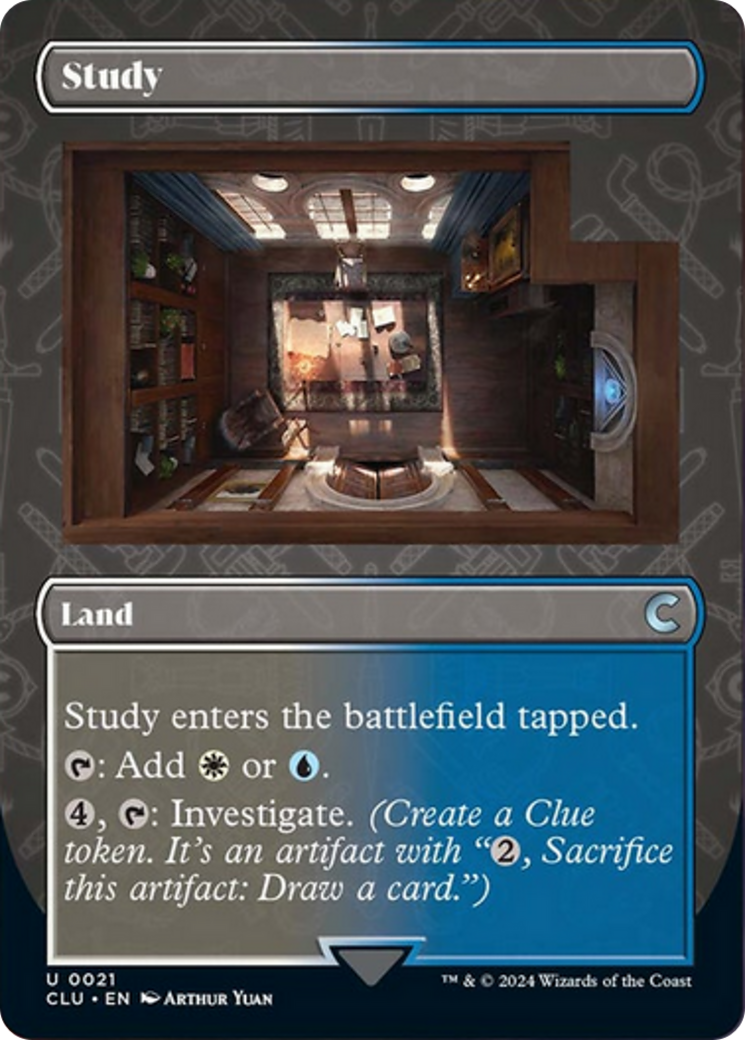 Study (Borderless) [Ravnica: Clue Edition] | Rock City Comics