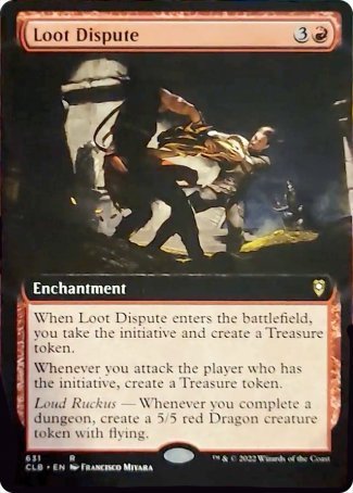 Loot Dispute (Extended Art) [Commander Legends: Battle for Baldur's Gate] | Rock City Comics