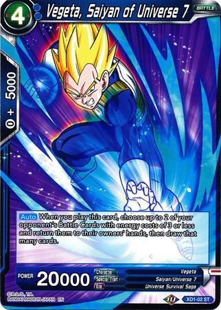 Vegeta, Saiyan of Universe 7 [XD1-02] | Rock City Comics