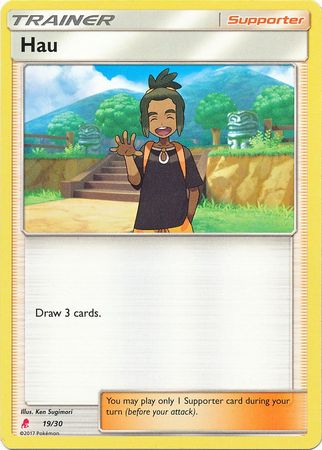 Hau (19/30) [Sun & Moon: Trainer Kit - Lycanroc] | Rock City Comics