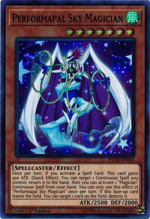 Performapal Sky Magician [INCH-EN047] Super Rare | Rock City Comics