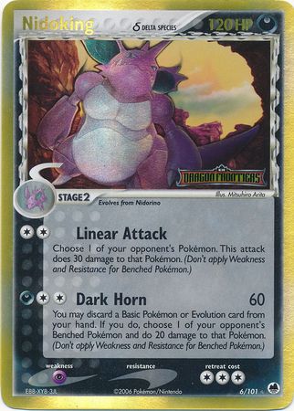 Nidoking (6/101) (Delta Species) (Stamped) [EX: Dragon Frontiers] | Rock City Comics