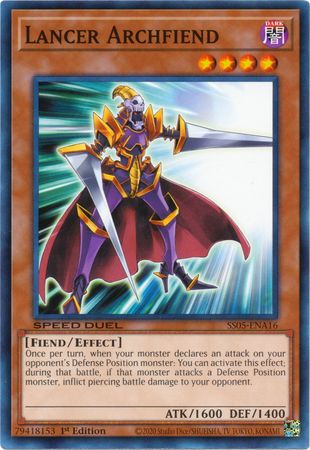 Lancer Archfiend [SS05-ENA16] Common | Rock City Comics