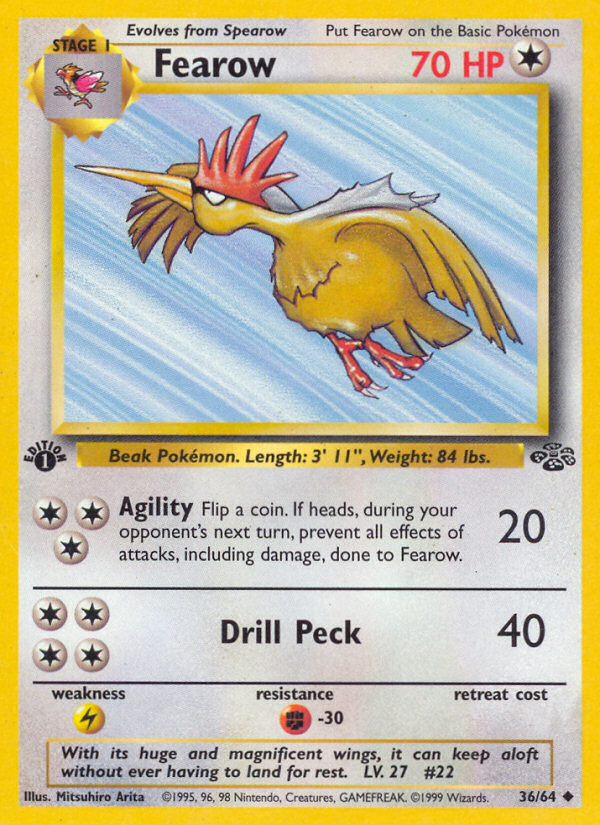 Fearow (36/64) [Jungle 1st Edition] | Rock City Comics