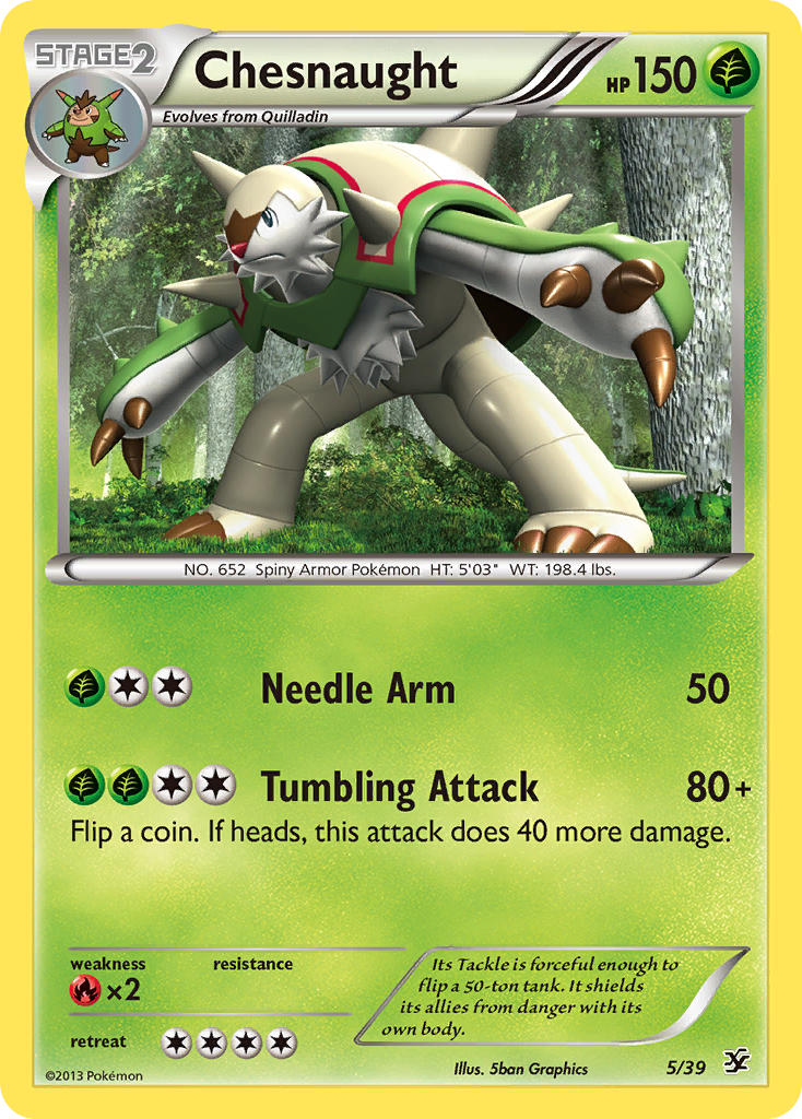 Chesnaught (5/39) [XY: Kalos Starter Set] | Rock City Comics