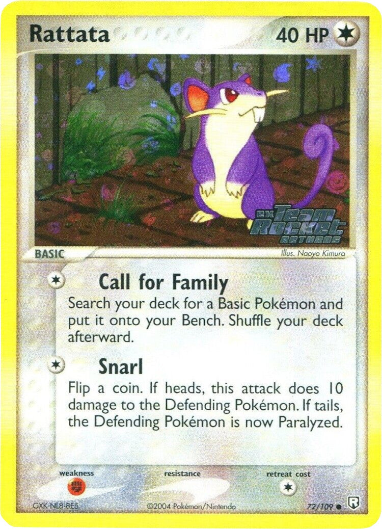 Rattata (72/109) (Stamped) [EX: Team Rocket Returns] | Rock City Comics