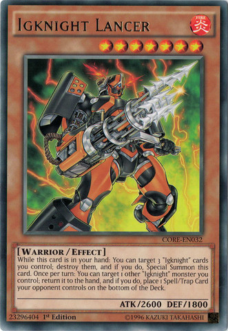 Igknight Lancer [CORE-EN032] Rare | Rock City Comics