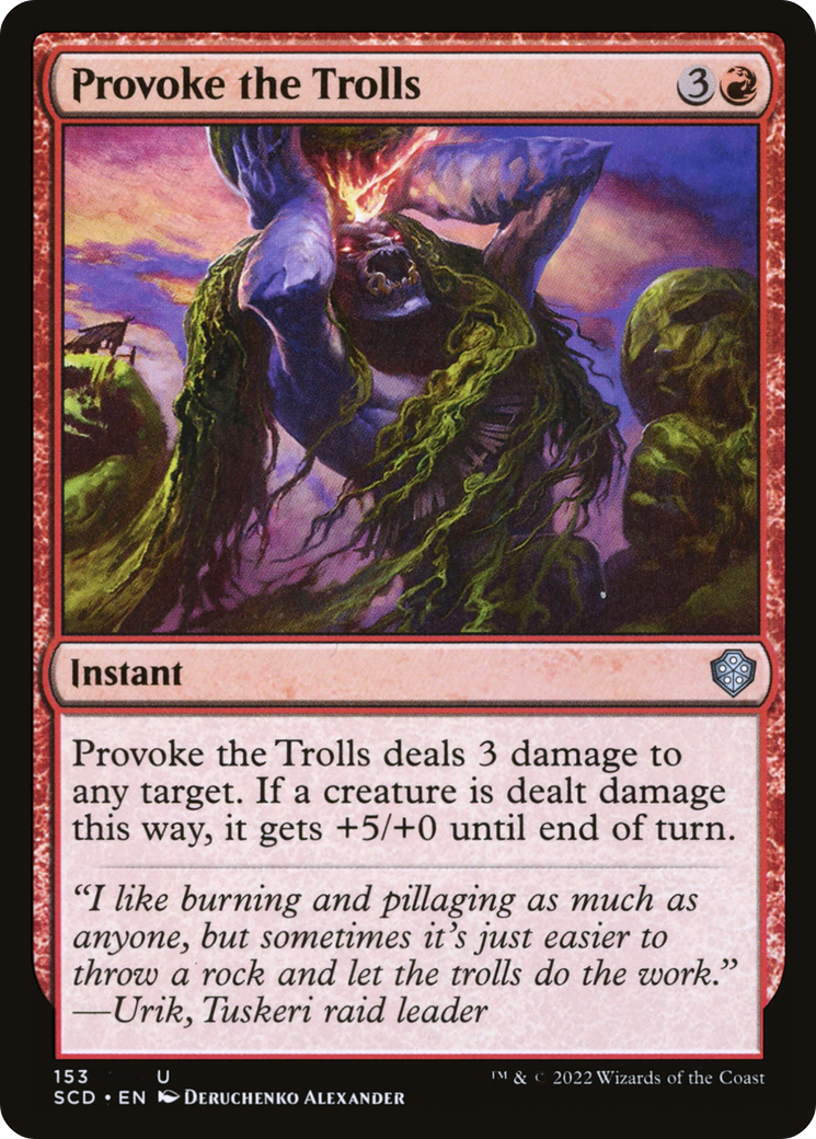 Provoke the Trolls [Starter Commander Decks] | Rock City Comics