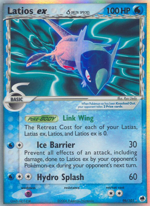 Latios ex (96/101) (Delta Species) [EX: Dragon Frontiers] | Rock City Comics