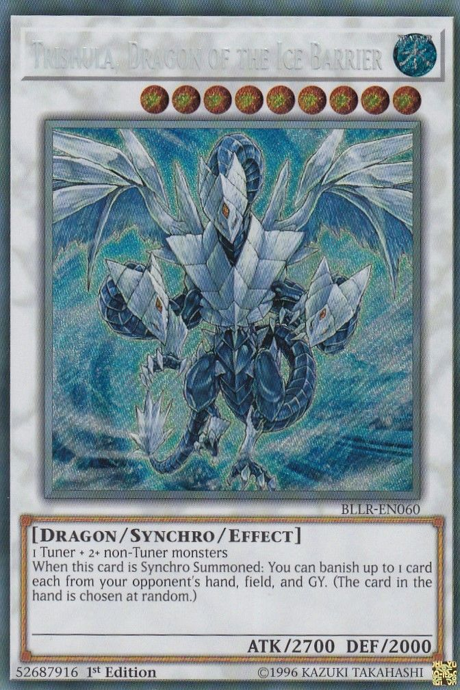 Trishula, Dragon of the Ice Barrier [BLLR-EN060] Secret Rare | Rock City Comics