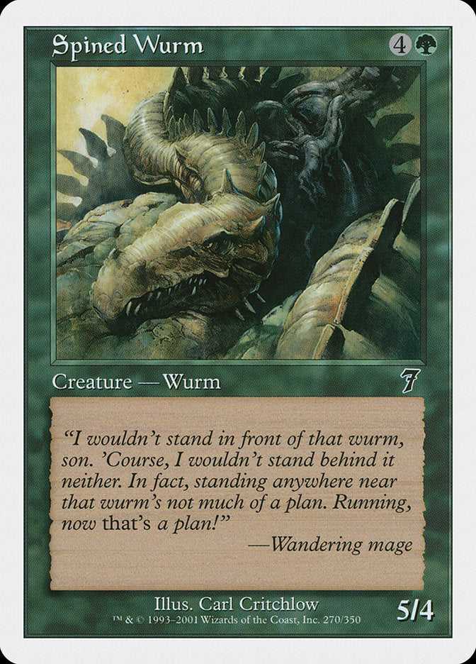 Spined Wurm [Seventh Edition] | Rock City Comics