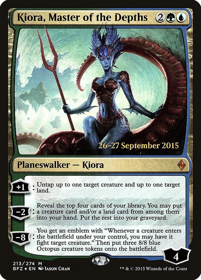 Kiora, Master of the Depths  [Battle for Zendikar Prerelease Promos] | Rock City Comics