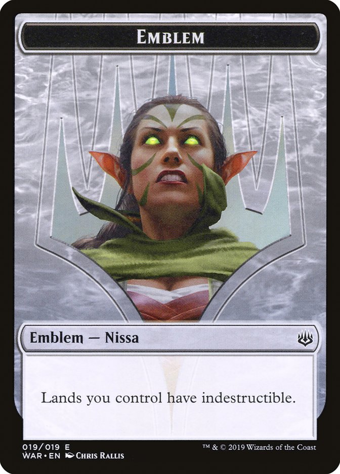 Nissa, Who Shakes the World Emblem [War of the Spark Tokens] | Rock City Comics