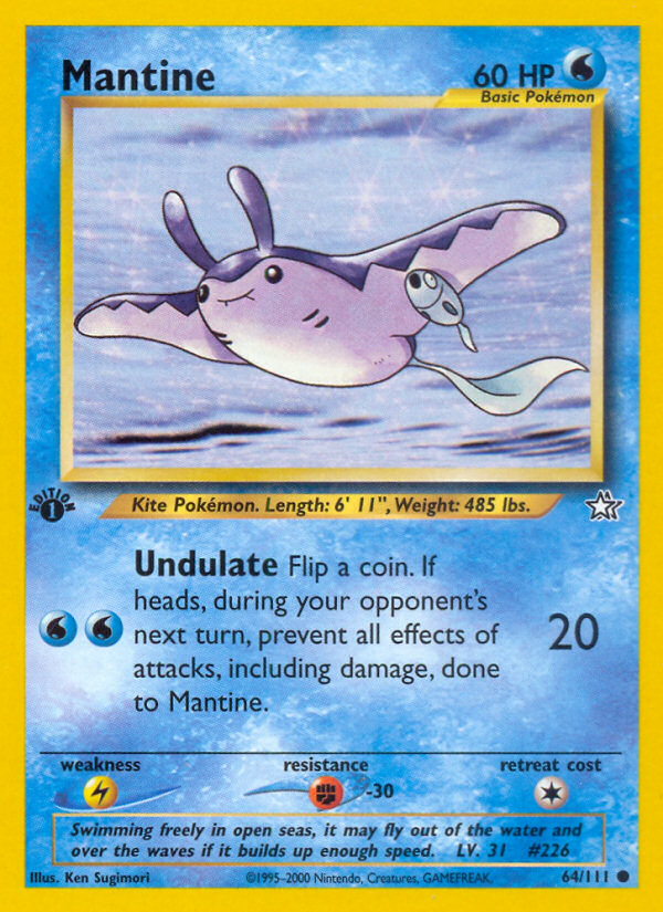 Mantine (64/111) [Neo Genesis 1st Edition] | Rock City Comics