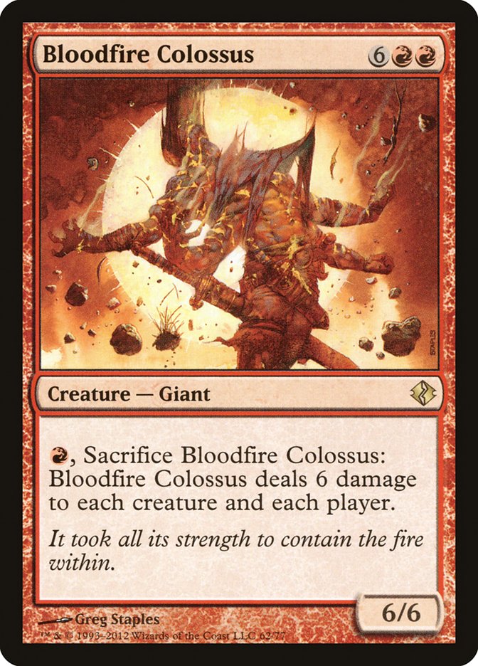 Bloodfire Colossus [Duel Decks: Venser vs. Koth] | Rock City Comics