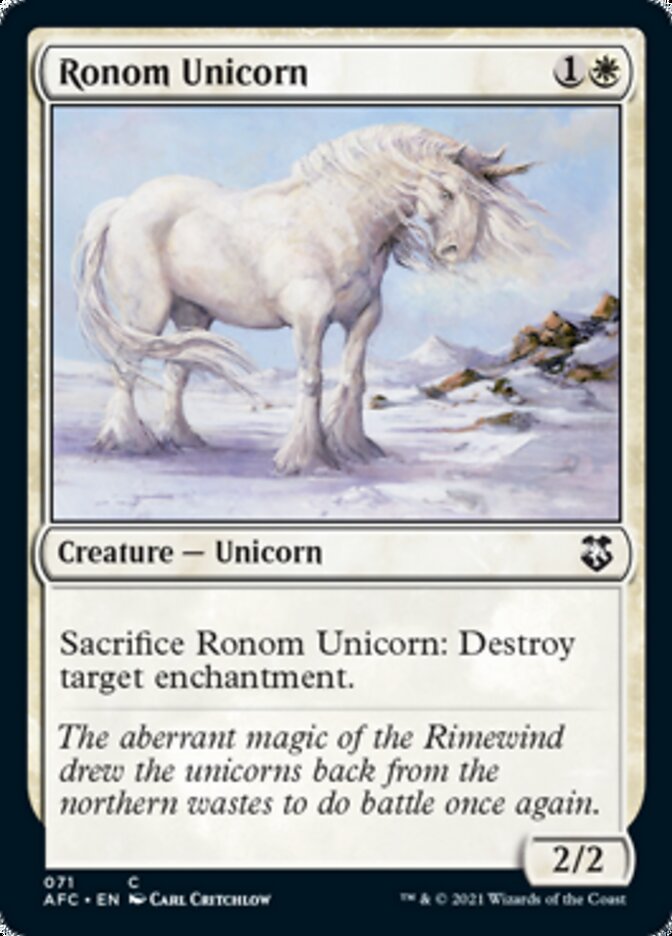 Ronom Unicorn [Dungeons & Dragons: Adventures in the Forgotten Realms Commander] | Rock City Comics