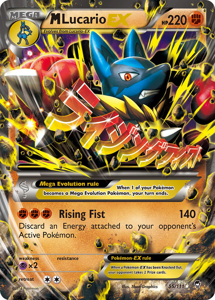 M Lucario EX (55/111) [XY: Furious Fists] | Rock City Comics