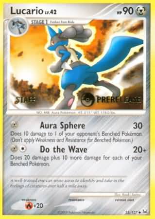 Lucario (53/127) (Staff Prerelease Promo) [Diamond & Pearl: Black Star Promos] | Rock City Comics