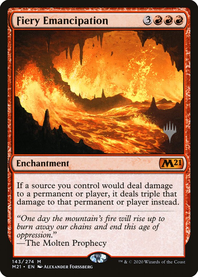 Fiery Emancipation (Promo Pack) [Core Set 2021 Promos] | Rock City Comics